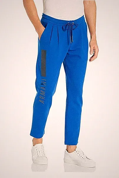 ARMANI EXCHANGE Herren Men Hose Sport Jogging Fitness Pants Blau XS UVP: 100€