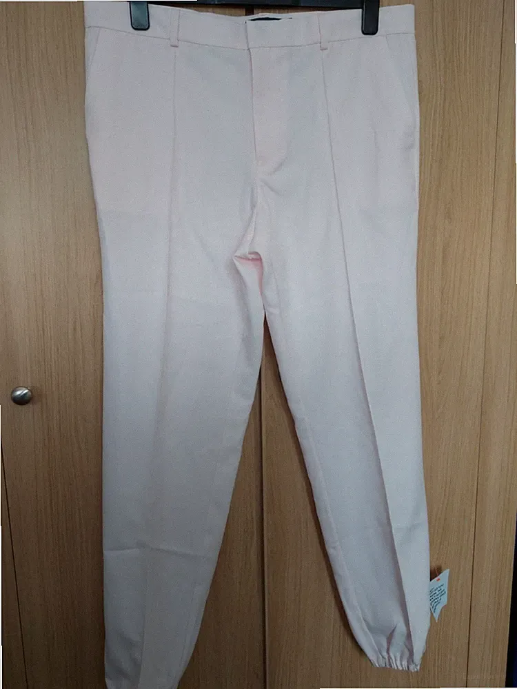 Asos Design hellrosa elegante Jogginghose mit Bündchensaum für Herren Größe W38 L32 neu mit Etikett