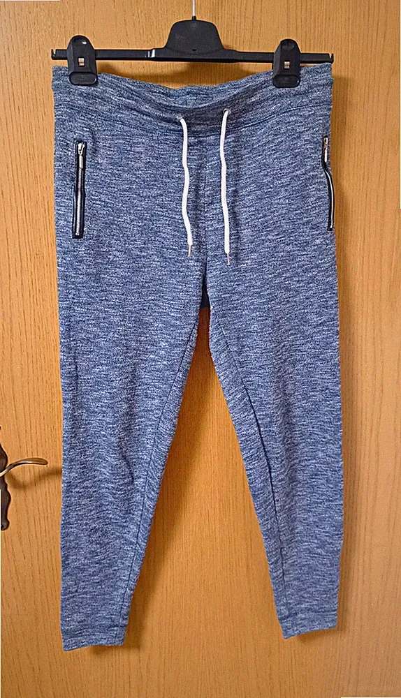 Atmosphere Damen Jogginghose Blau Gr. 38 Taschen, Zip