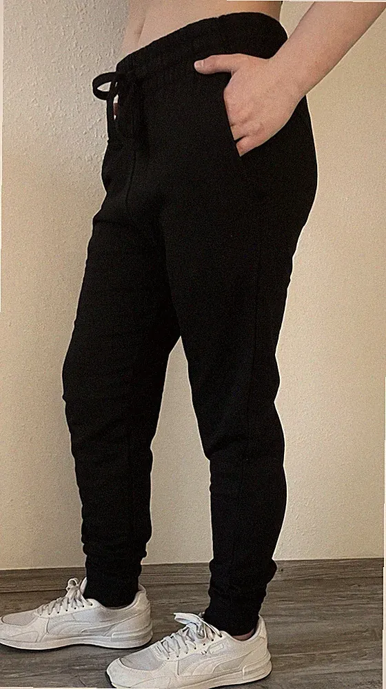 Awdis Damen Jogginghose Schwarz mit Taschen, Regular Fit, Größe S