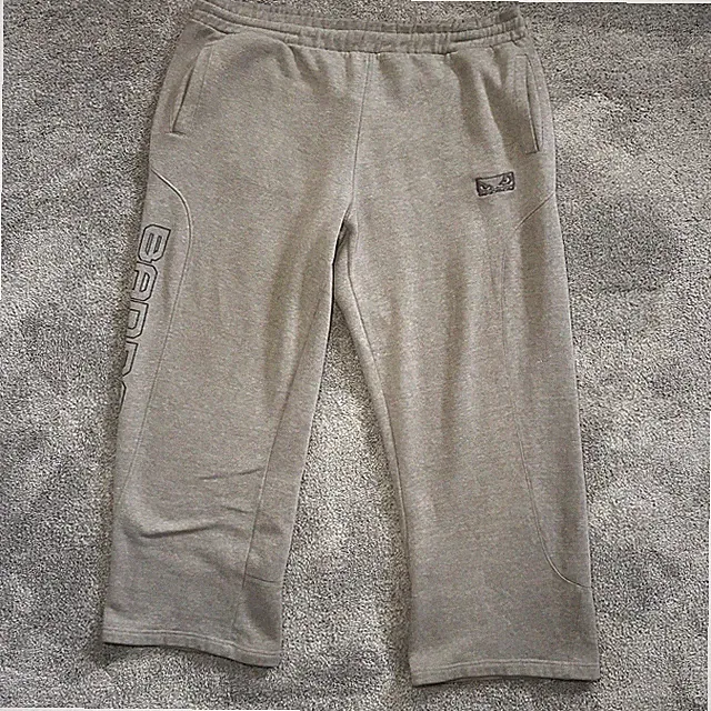 BadBoy Pro Series Sweatpants Mens XL Gray Open Hem Streetwear Wide Leg