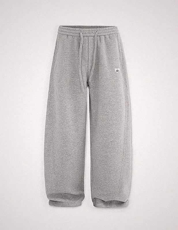 Baggy Jogginghose Herren Basic Sporthose Damen Lang Sweatpants Weites Bein Un...