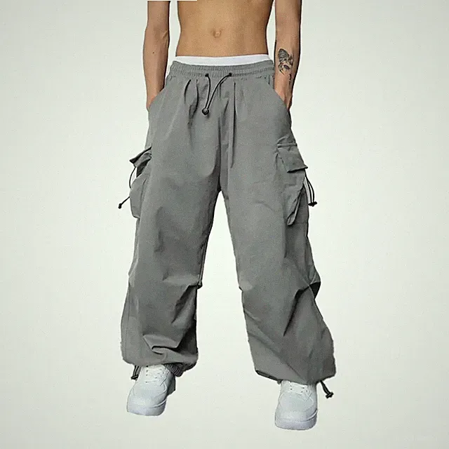 Baggy Jogginghose mit weitem Bein für Herren Vintage für y2k Hip Hop Streetwear