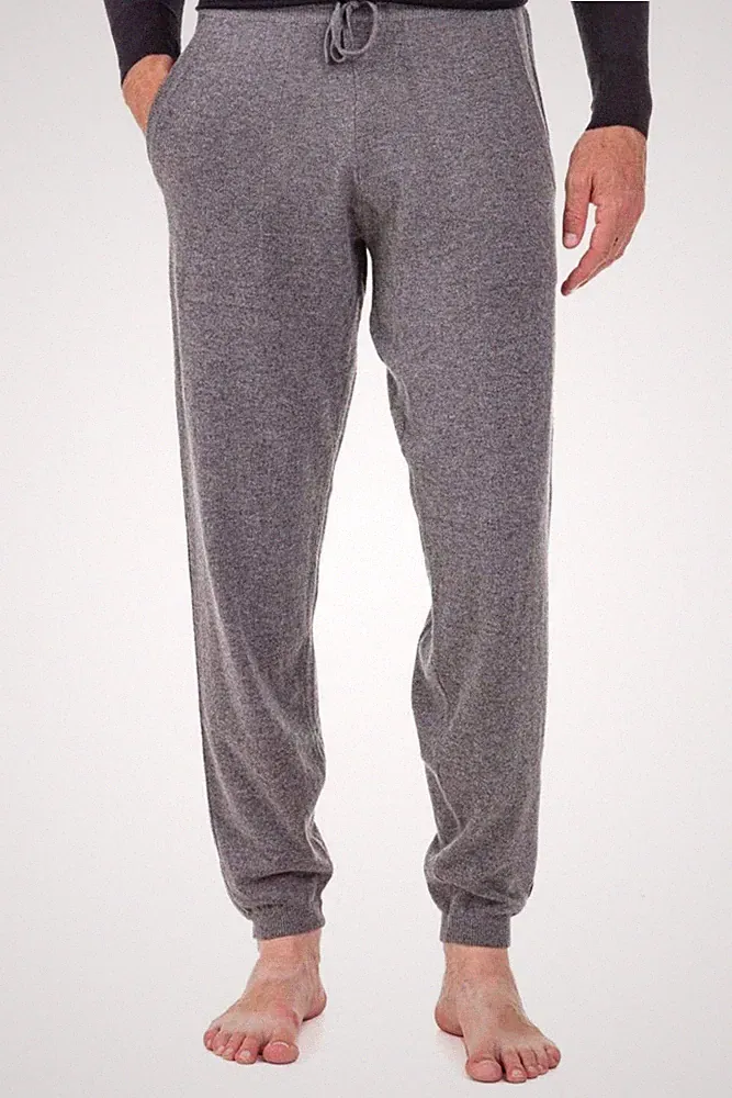 Balldiri 100% Kaschmir Hose Yoga Freizeit Herren 2-fädig