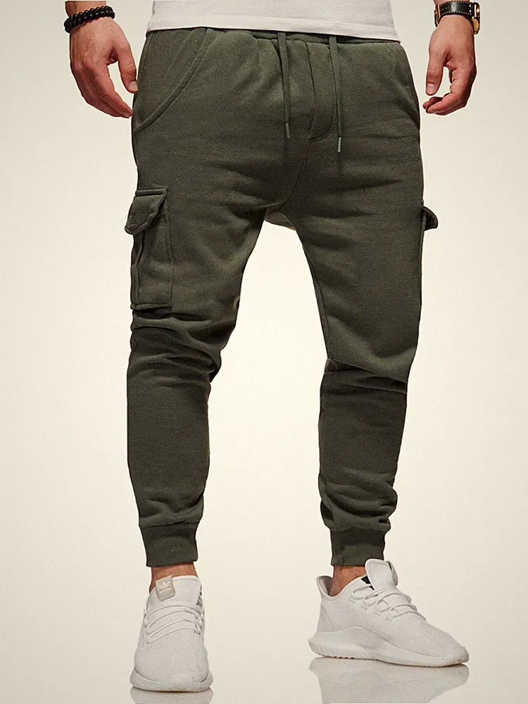 Behype. Herren Lange Cargo Trainingshose Jogginghose Sporthose 60-0013 NEU