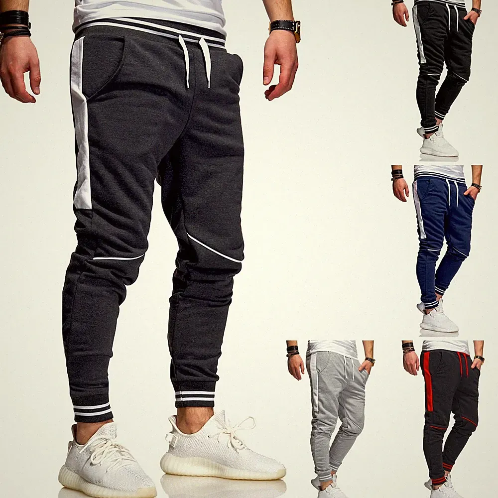 behype. Herren Lange Trainingshose Jogginghose Sporthose Kontrast 60-3171 NEU