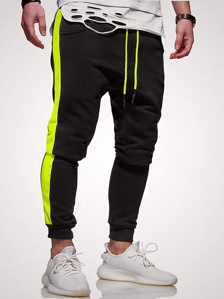 behype. Herren Lange Trainingshose Jogginghose Sporthose Side-Stripe 60-0351 NEU
