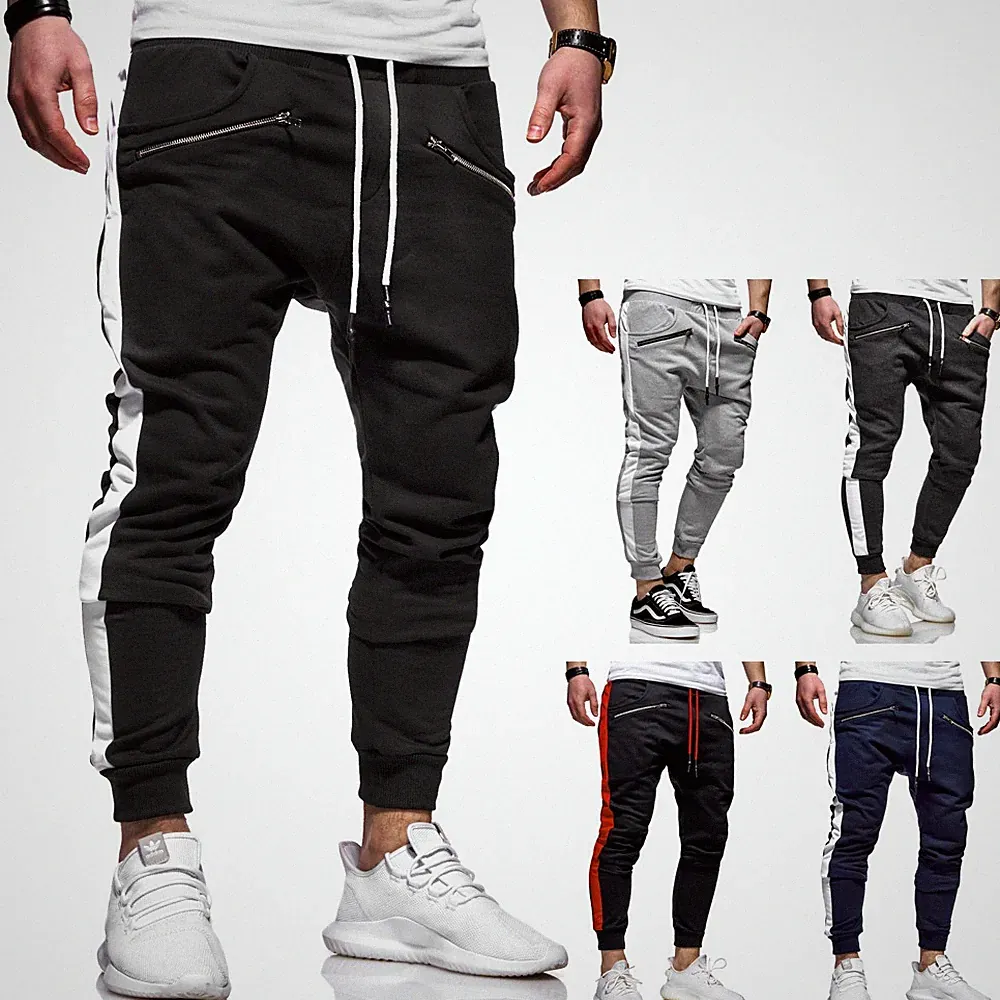 behype. Herren Lange Trainingshose Jogginghose Sporthose Side-Stripe 60-0361 NEU