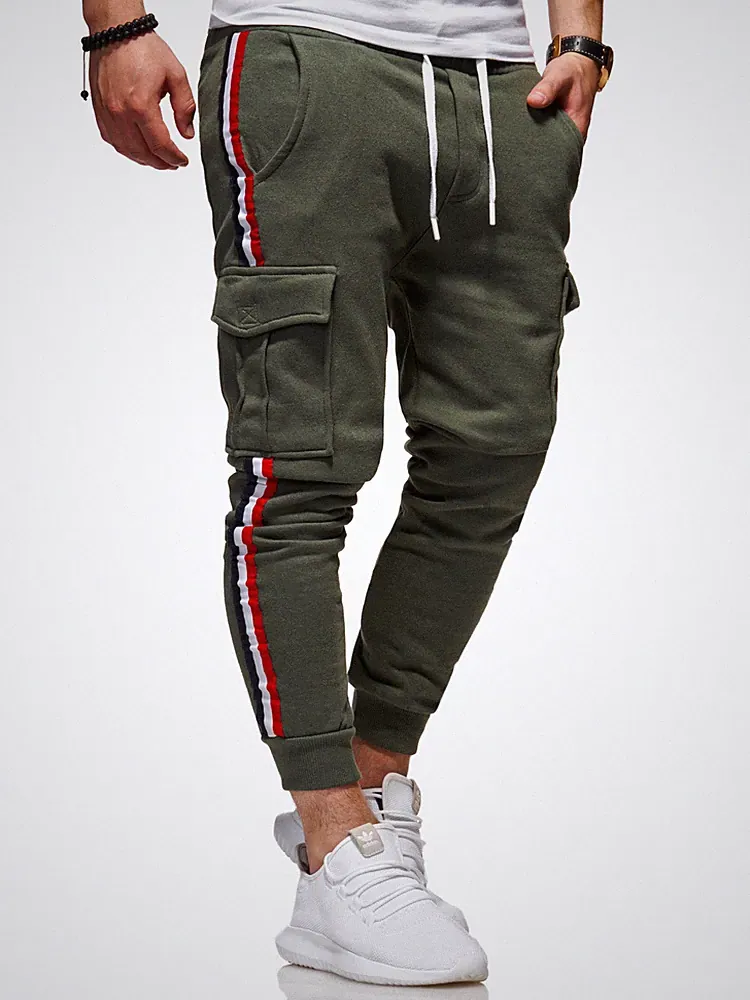 jogginghose herren lang baumwolle grün