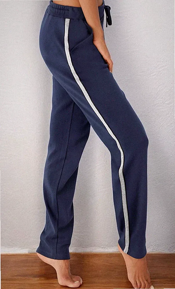 Bench Jogginghose Gr. 52/54 Homewear Dunkelblau Metallic NEU & OVP!