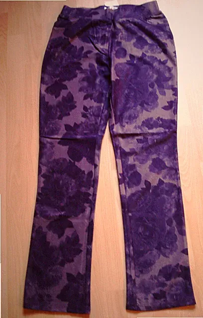 Bequeme Stretch Schlupfhose,Leggings,Jeggings,Helena Vera,Gr.36/38,pflaume,Neu 8