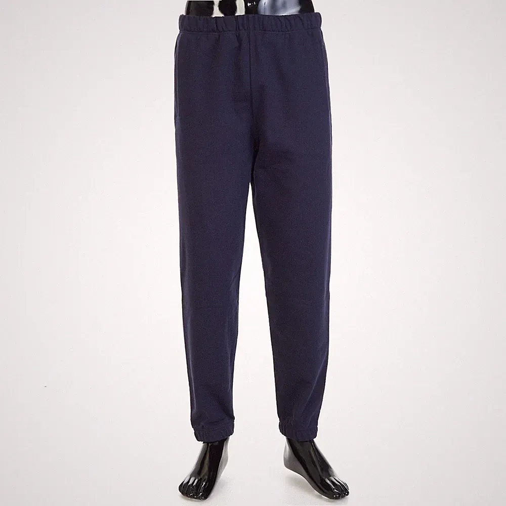 BERLUTI 1110$ bestickte Scritto Jogginghose - Tintenblau, Fleece Baumwolle