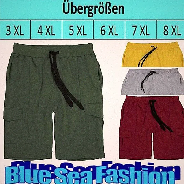 Bermuda Cargo Short Übergröße Hose Jogging Shorts 3XL 4XL 5XL 6XL 7XL 8XL XXX XL