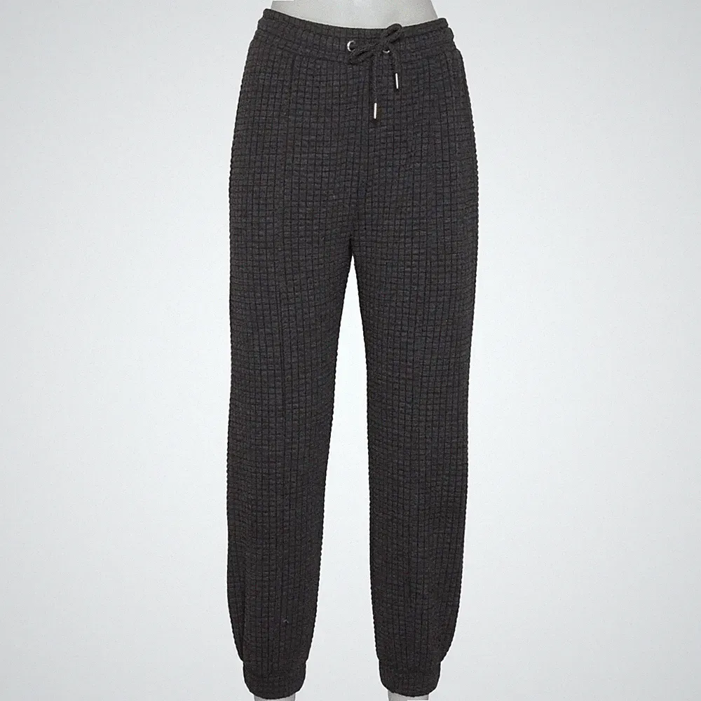Bershka, Jogginghose, Größe: S, Grau, Hahnentritt, Damen #Nk1