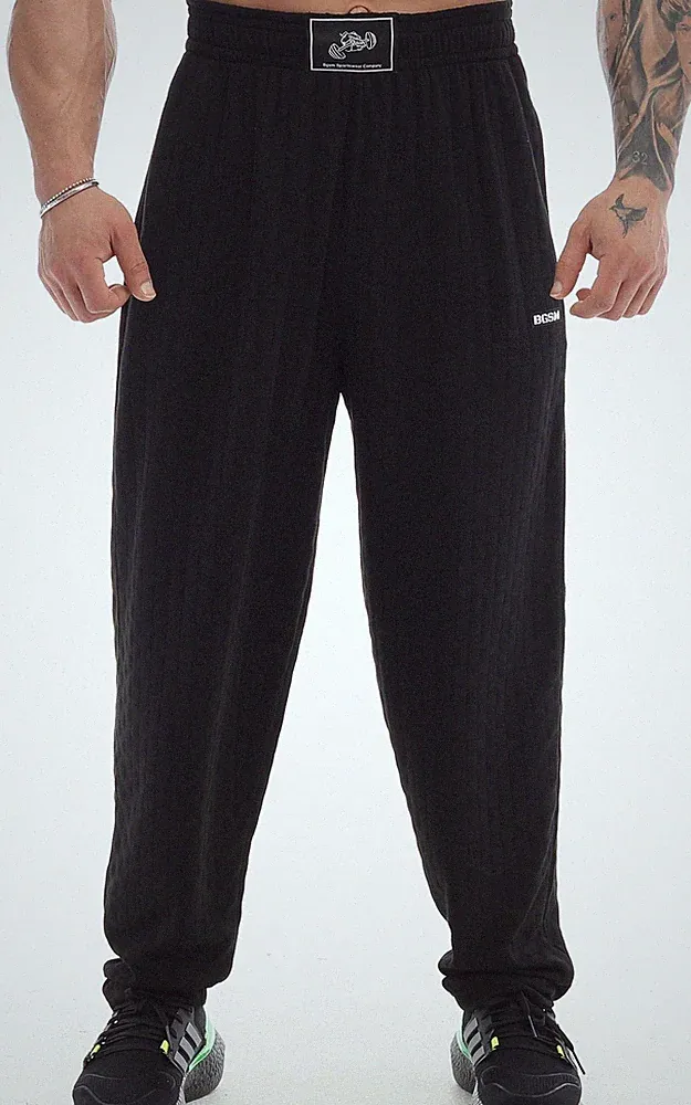 BGSM Sporthose Jogginghose Trainingshose Bodyhose Bodybuilding 1371-PNT-BLACK
