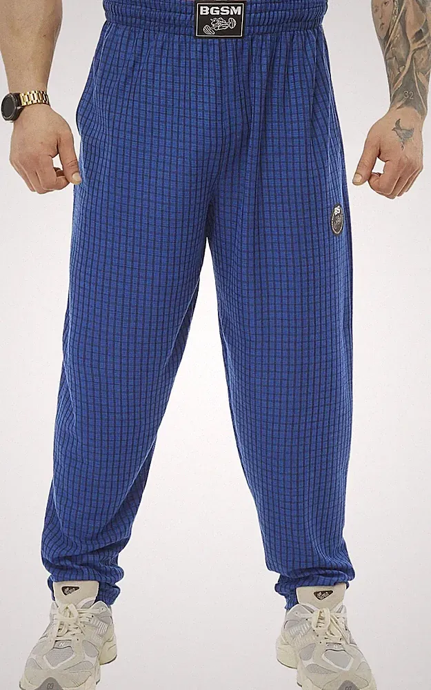 BGSM Sporthose Jogginghose Trainingshose Bodyhose Bodybuilding 1389-PNT-BLUE