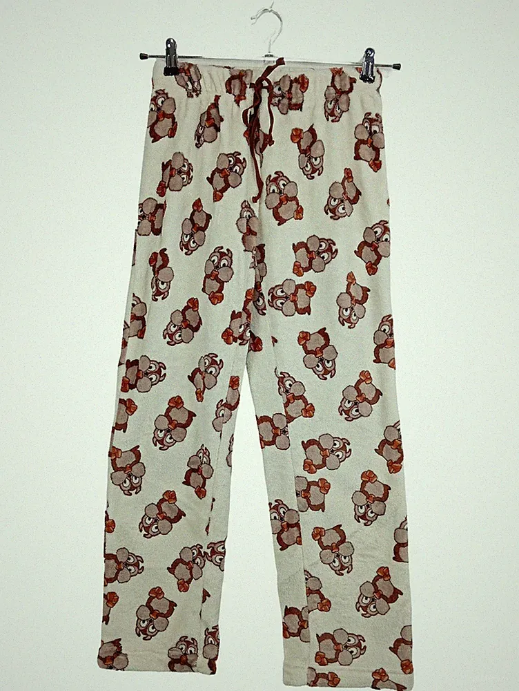 Blind Date Jogginghose Gr. 38 Eulenmuster Beige