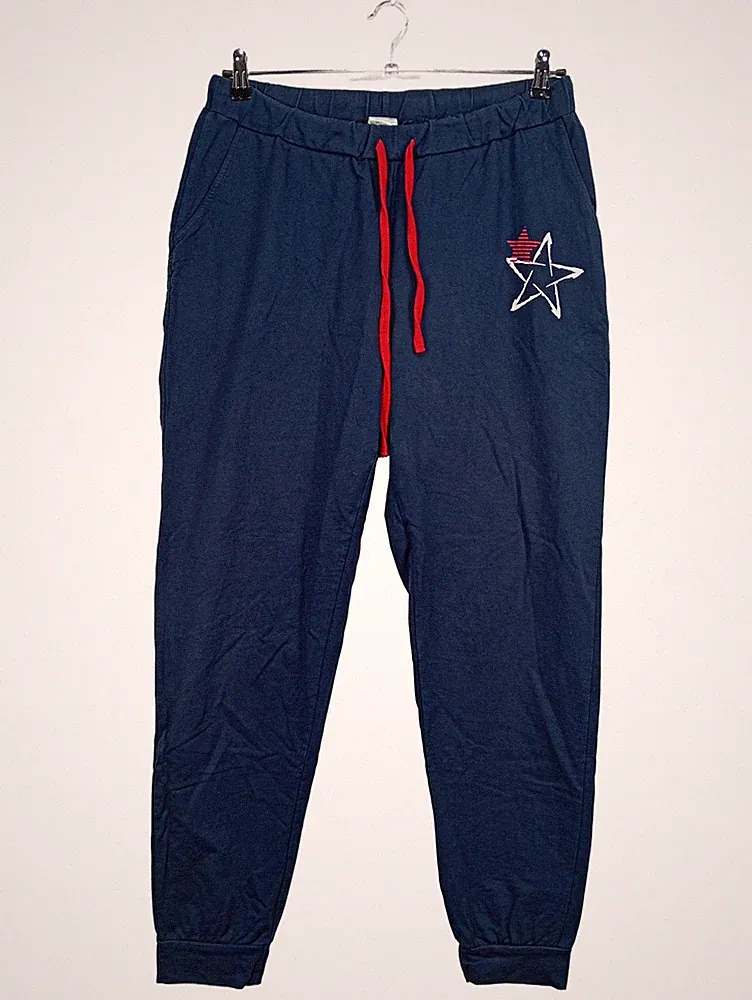Blue Moon Jogginghose Herren Gr. 46 dunkelblau Stern