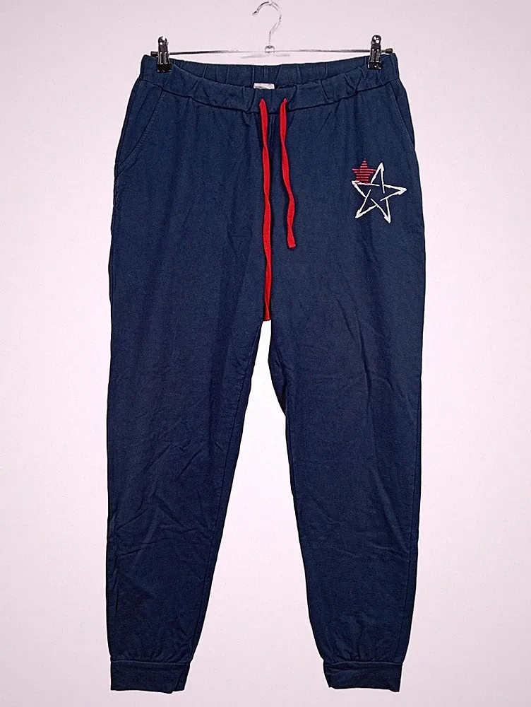 Blue Moon Jogginghose Herren Gr. 46 dunkelblau Stern