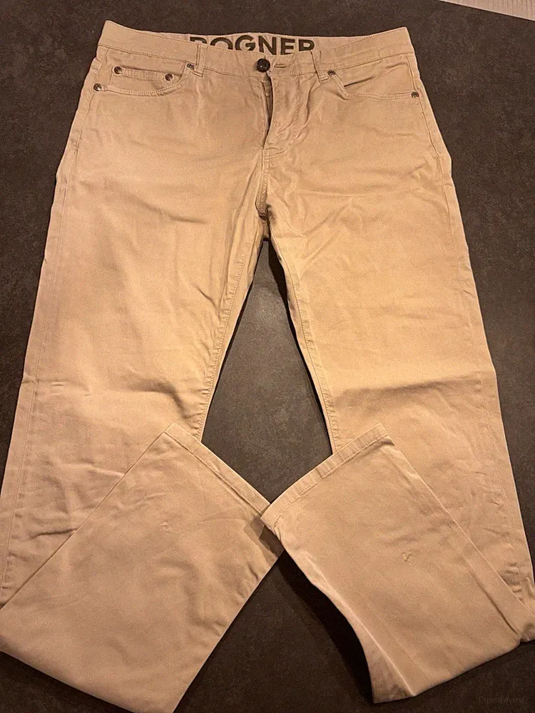Bogner Herren Jeans 31/32 Beige Regular Fit Stretch 5-Pocket Denim