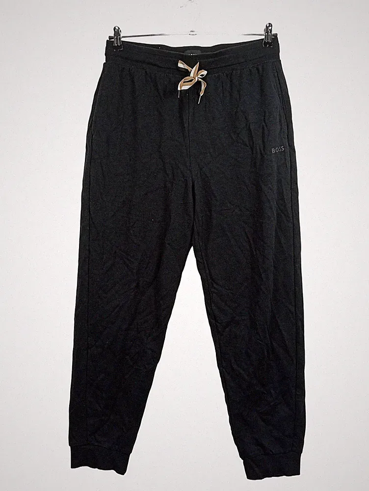 BOSS Herren Jogginghose Homewear Schwarz Gr. 42 XL Freizeit Sport