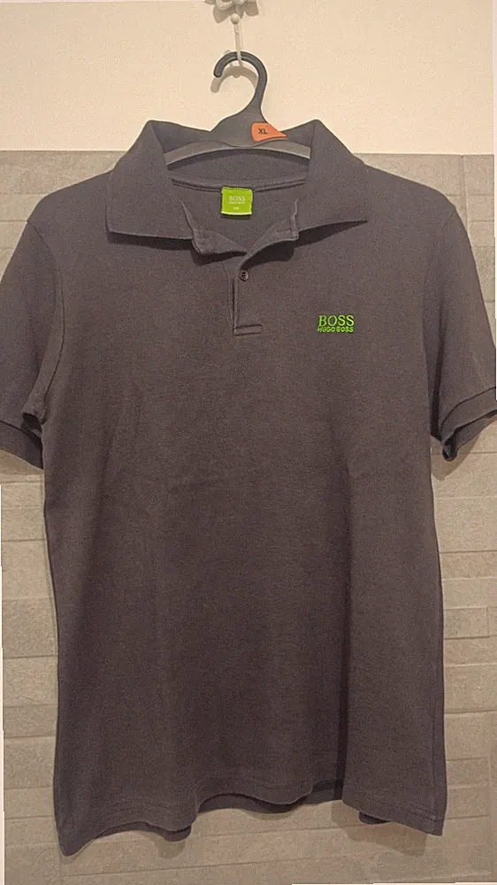 BOSS Hugo Boss Green Poloshirt • XXL (Kleid L) • Slim Fit • Grau
