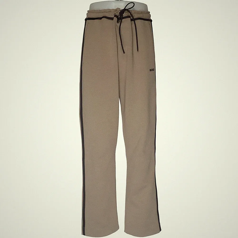 Boss, Jogginghose, Größe: M, Beige/Schwarz, Baumwolle/Elasthan/Polyester #IZl