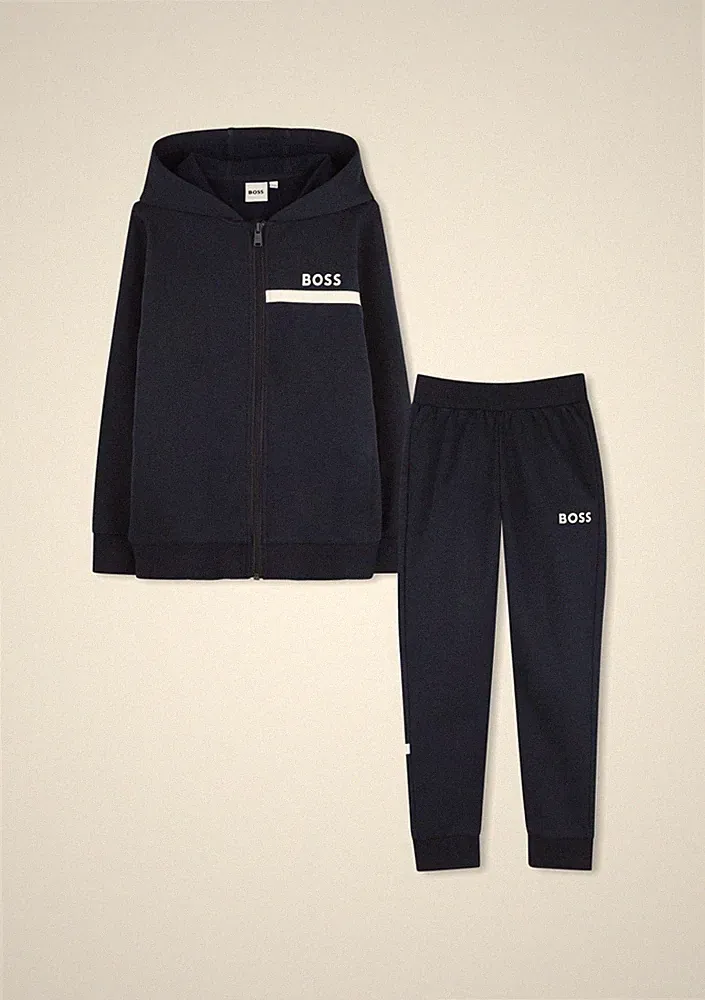 Boss Kids Tracksuit Blau Navy Größe 162 Jogginganzug jacke Hose