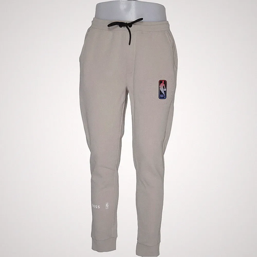 BOSS x NBA, Jogginghose, Größe: M, Beige, Baumwolle/Elasthan/Polyester #tg3