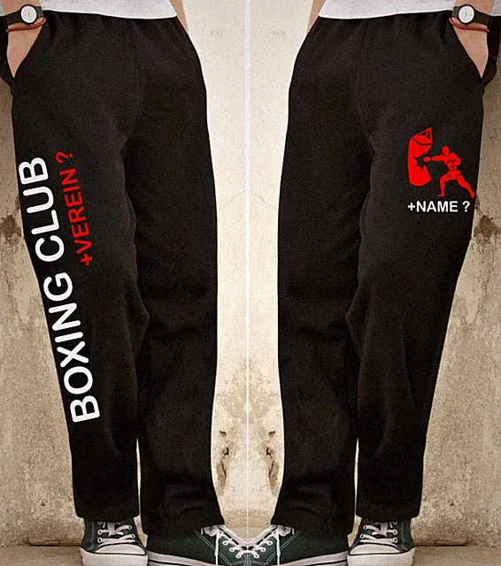 Boxen Boxsport Boxing Club Jogginghose Sporthose Trainingshose Freizeit Hosen 3