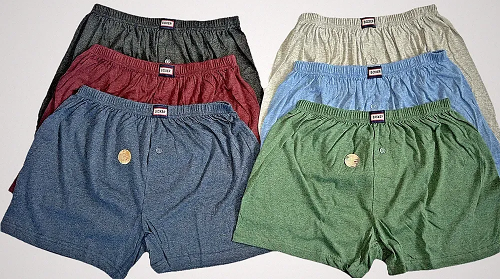 Boxershorts 100% Baumwolle Herren Unterhose hautfreundlich Made EU Gr.M-4XL