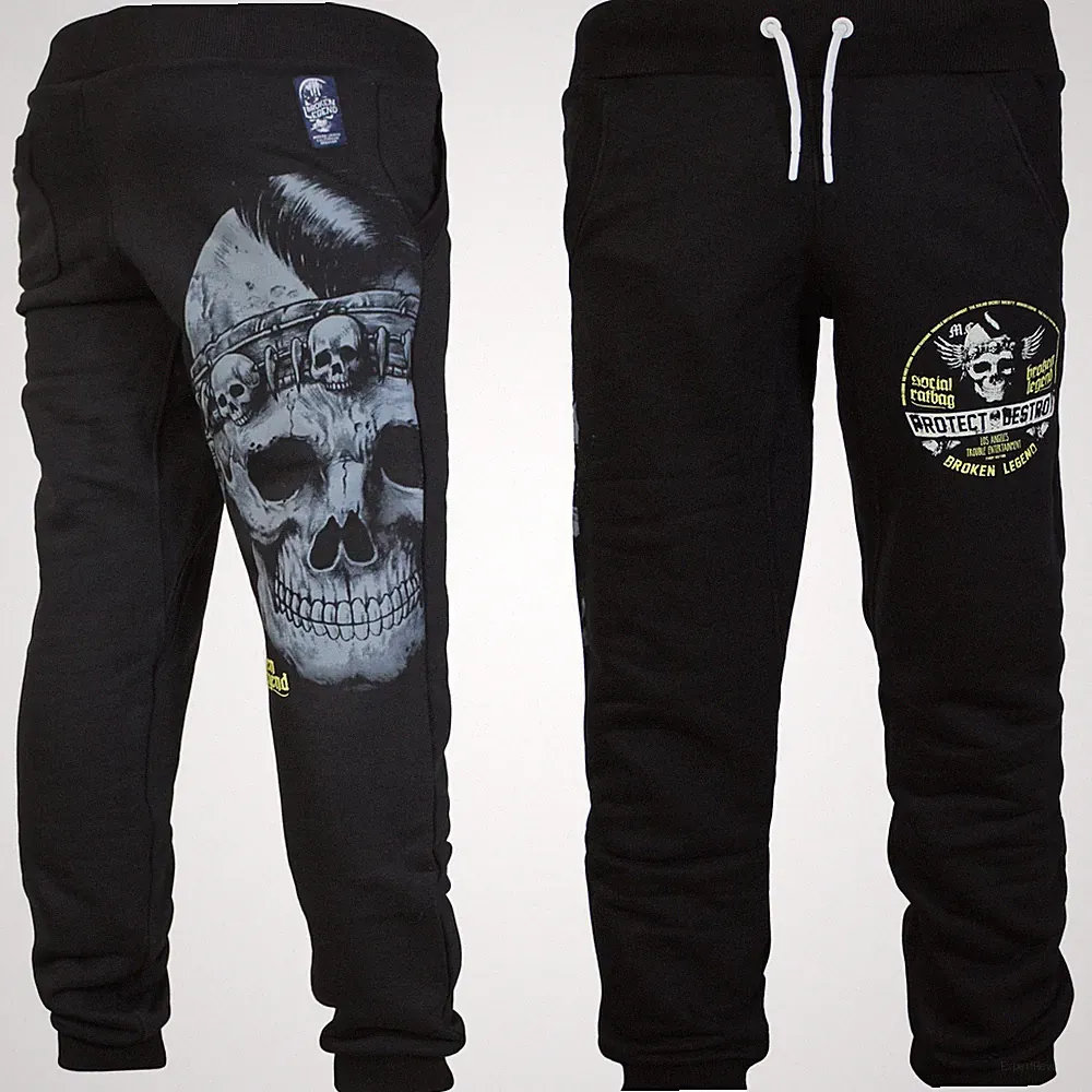 Broken Legend Herren Jogginghose 110 schwarz Sweatpants in Größe S bis 4XL