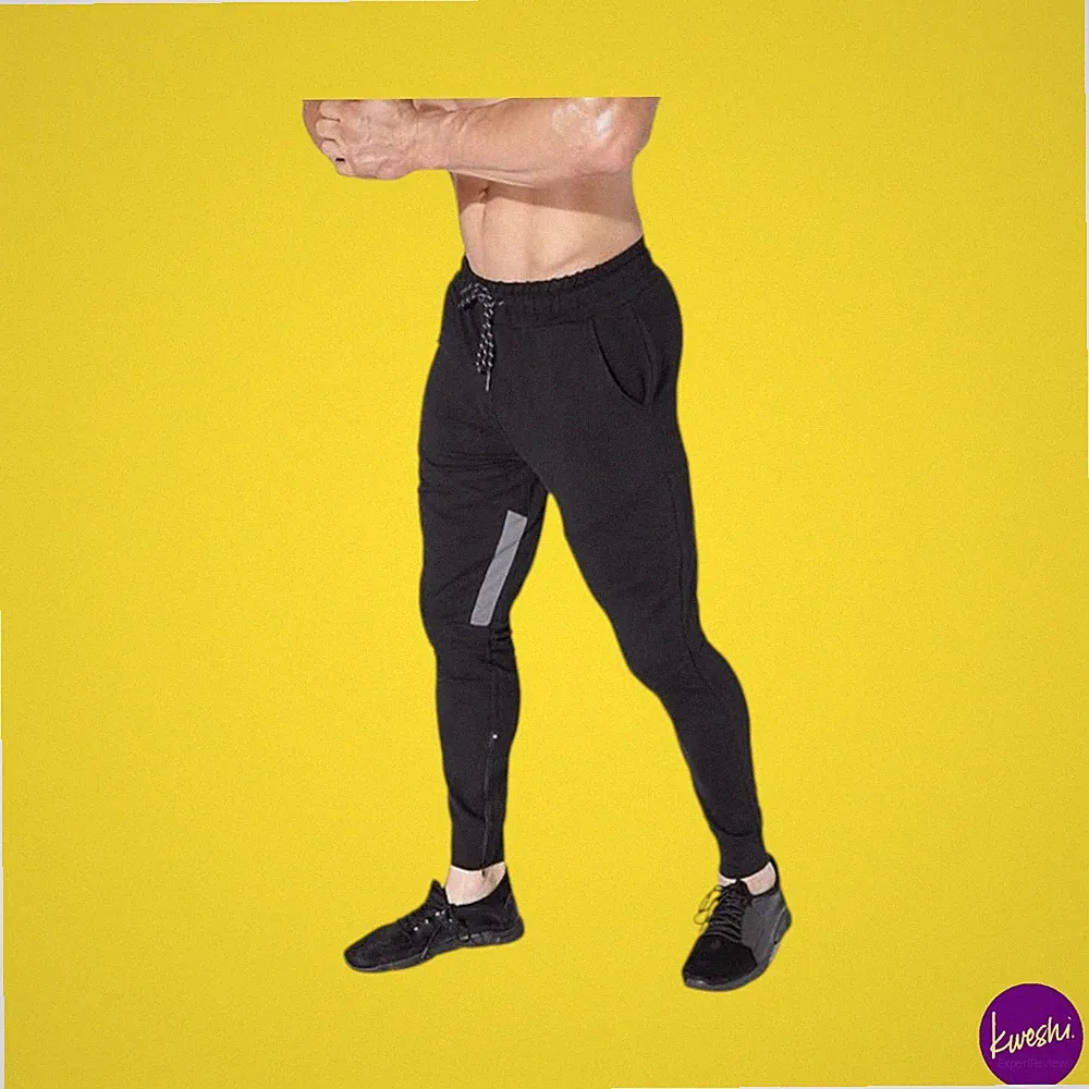 BROKIG Herren Thigh Mesh Gym Jogginghose, Laufhose, Slim Fit, UK S