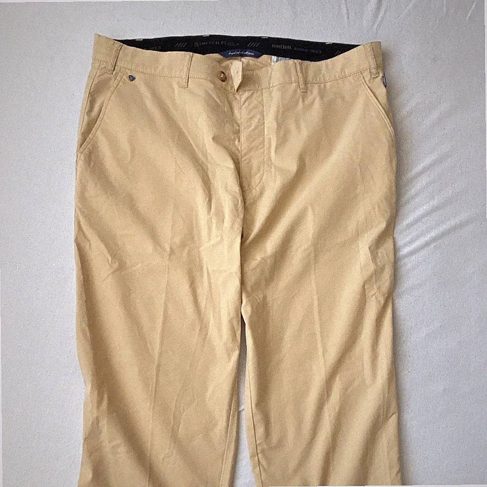 BRÜHL Herren Chino Hose Stretch Plus+ Beige Gr. 1928 Schrittlänge 81 cm