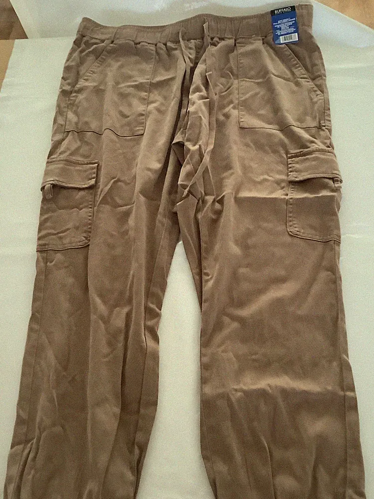 Buffalo David Button Herren Pull On Cargo Jogger Braun Größe L