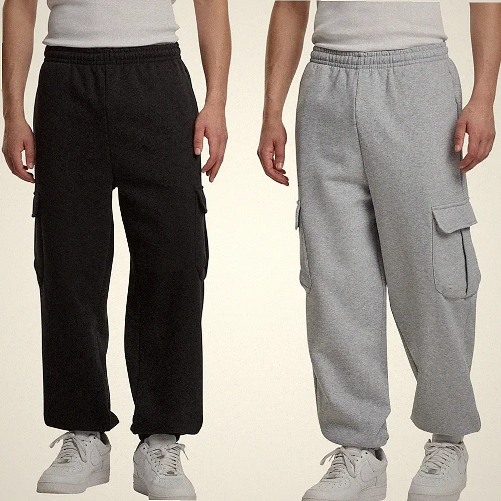 Build Your Brand 90s Cargo Sweatpants Herren Jogginghose Bedruckbar Schwer Neu