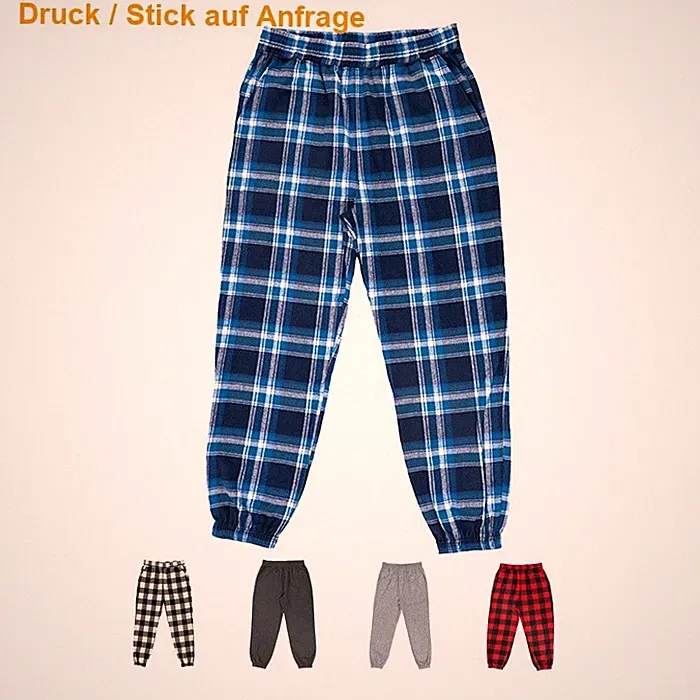 Burnside Flannel Jogger Pant Jogginghose kariert Karo Flanell