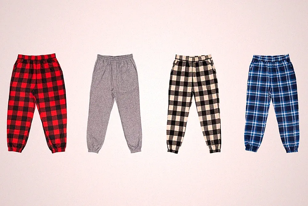 Burnside Flannel Jogger Pant Jogginghose kariert Karo Flanell