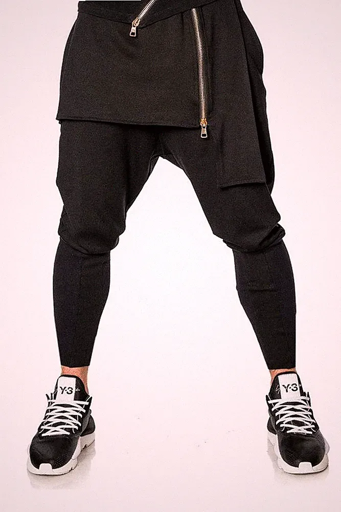 By Alina Mexton Herren Boyfriendhose Stoffhose Freizeithose Jogginghose S-XL
