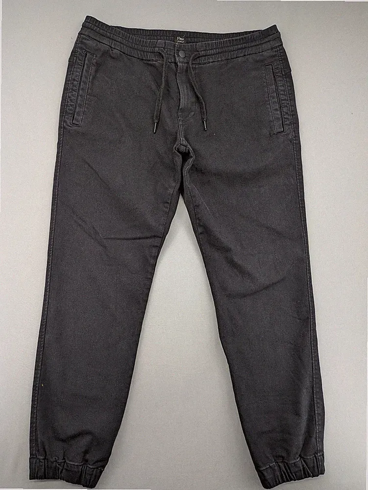C&A Herren Jogginghose Jogger Chino Hose Flex On The Go Stretch Anthrazit