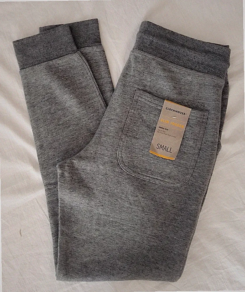 C&A Herren Jogginghose Sweat-Jogger Slim Grau Gr. S