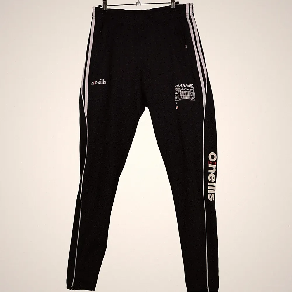 Cahir Park AFC O'Neills Herren Jogginghose Größe L Schwarz Tapered Leg