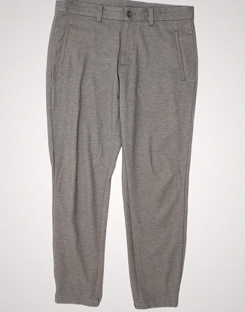 Calvin Klein Herren Jogginghose Chino Hose W32 L30 Grau Polyester CC19