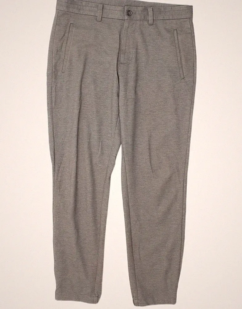 Calvin Klein Herren Jogginghose Chino Hose W32 L30 Grau Polyester CC19