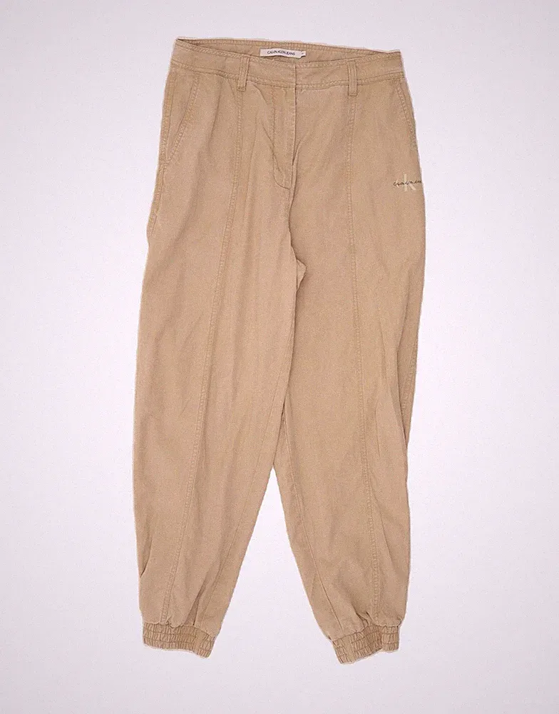 Calvin Klein Herren Jogginghose Freizeithose Medium W30 L27 Beige Lyocell BU09