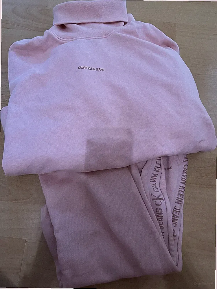 Calvin Klein Jeans Damen Set Jogginghose und Pulli Rosa Gr. XS/S
