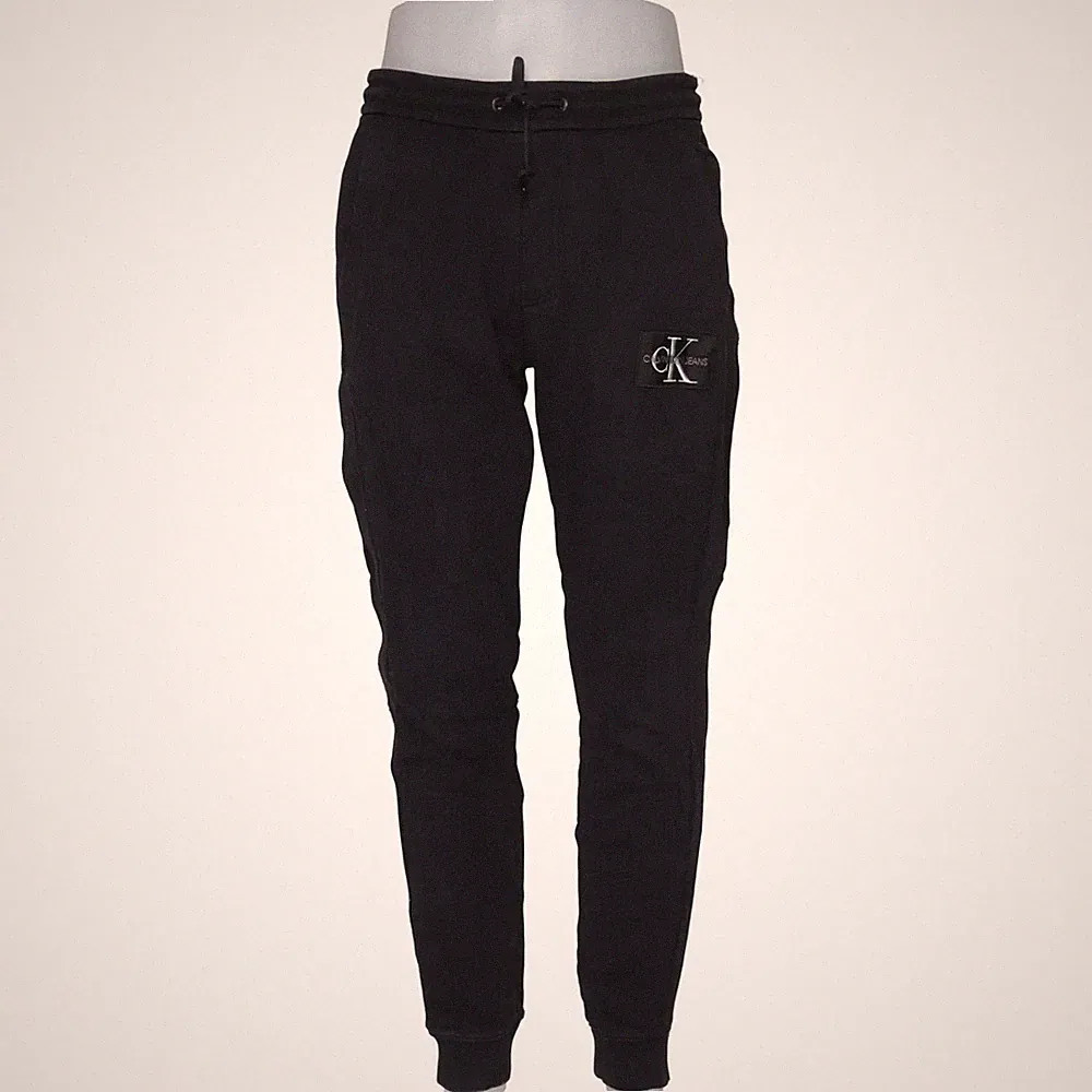Calvin Klein Jeans, Jogginghose, Größe: L, Schwarz, Baumwolle, Einfarbig #BxU