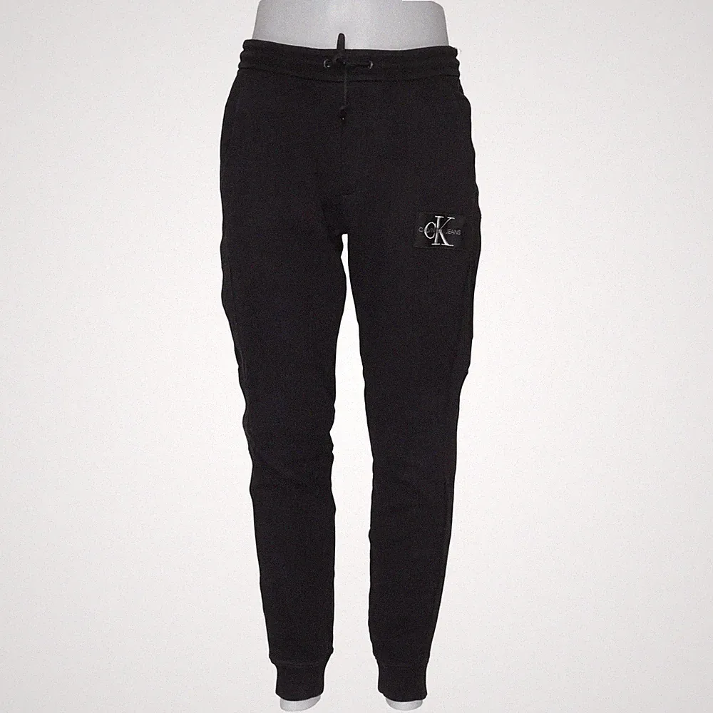 Calvin Klein Jeans, Jogginghose, Größe: L, Schwarz, Baumwolle, Einfarbig #BxU