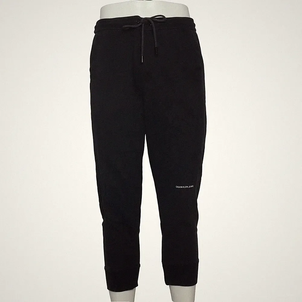 Calvin Klein Jeans, Jogginghose, Größe: L, Schwarz, Baumwolle, Einfarbig #L9w