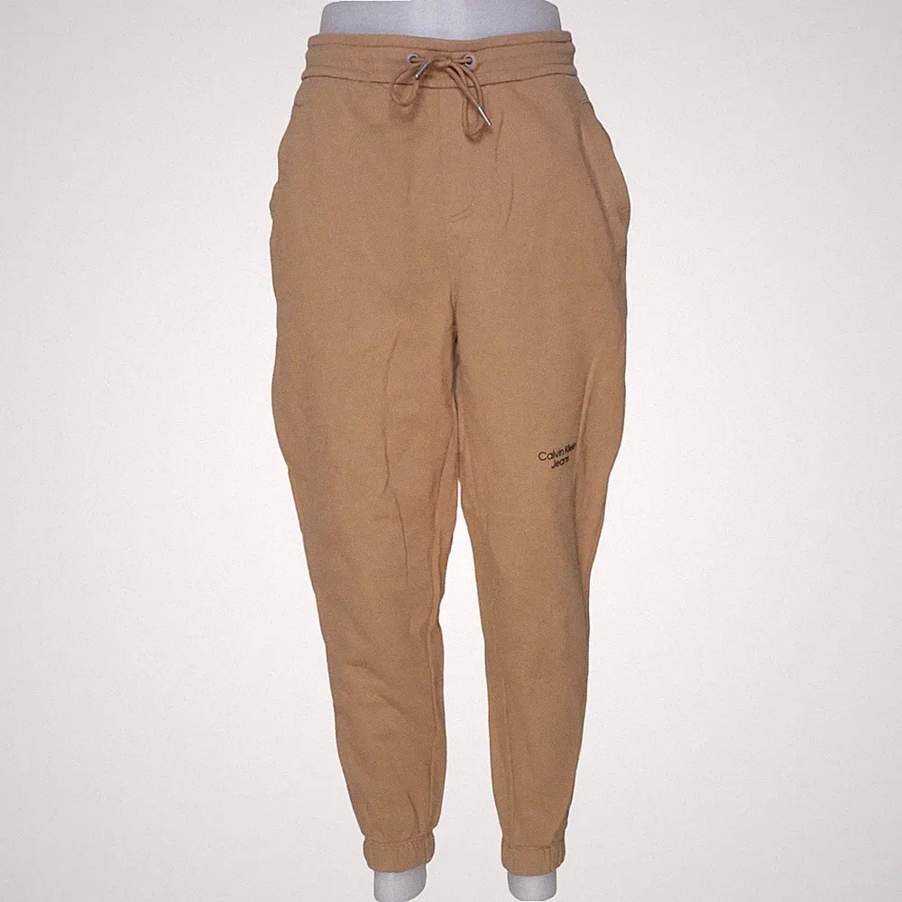 Calvin Klein Jeans, Jogginghose, Größe: S, Beige, Baumwolle, Einfarbig #Qli